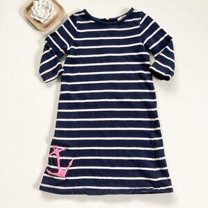 Vineyard Vines Navy Striped Anchor Dress